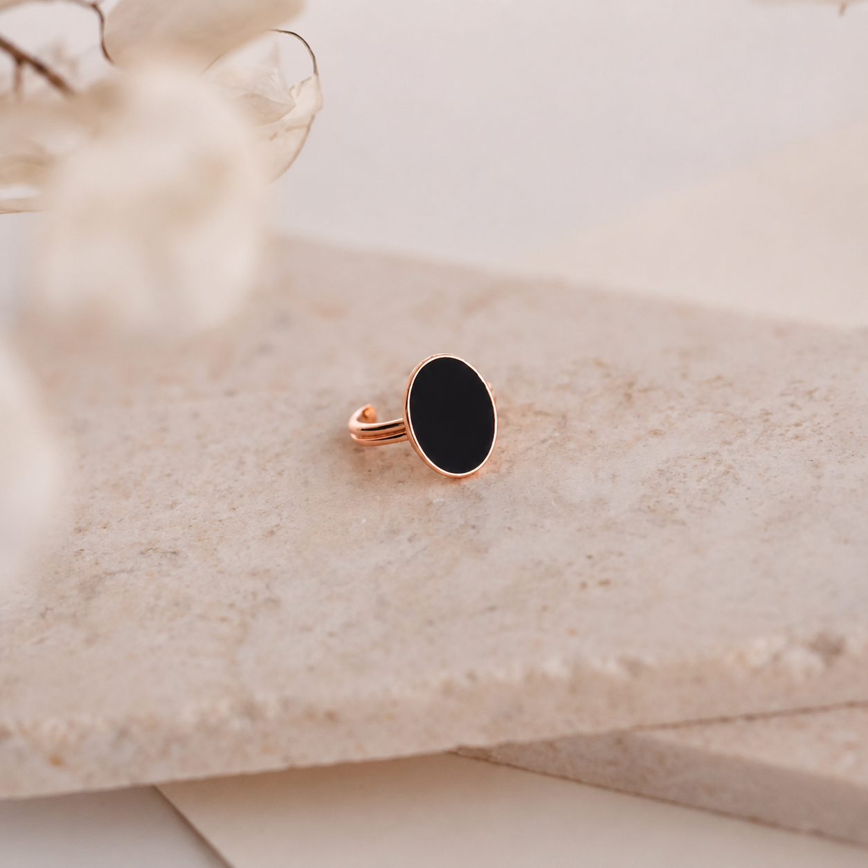 Black Onyx Signet Ring