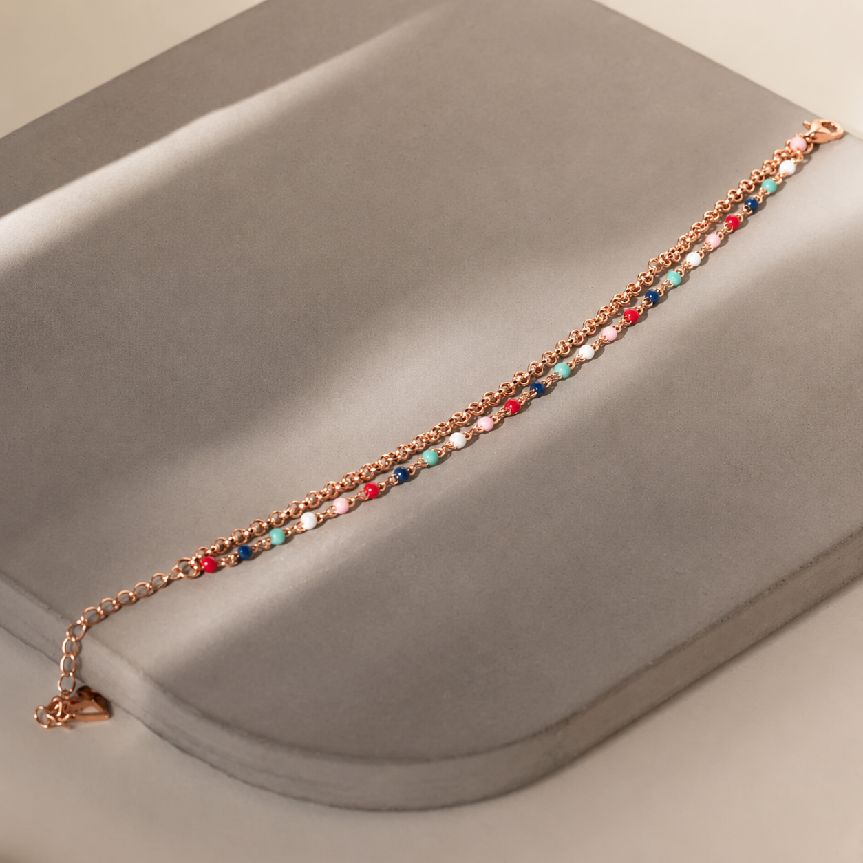 Rainbow Beaded Bracelet