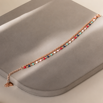 Rainbow Beaded Bracelet
