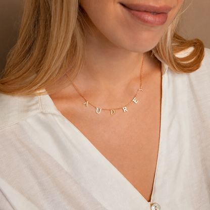 Dainty Personalized Letter Necklace