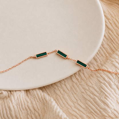 Malachite Bar Bracelet