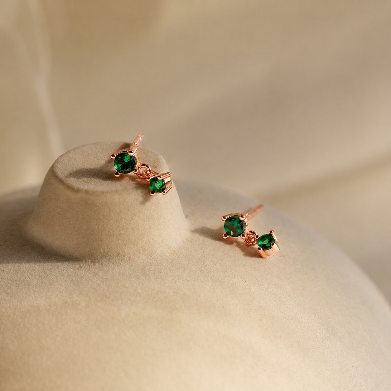 Dainty Birthstone Drop Earrings