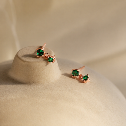 Dainty Birthstone Drop Earrings