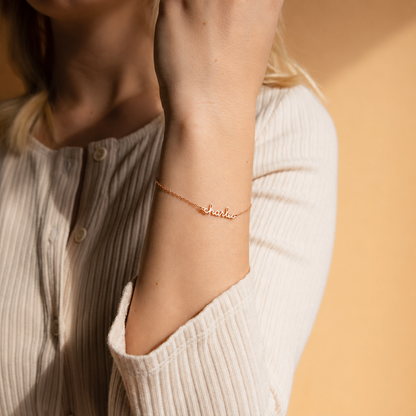 Dainty Tiny Name Bracelet