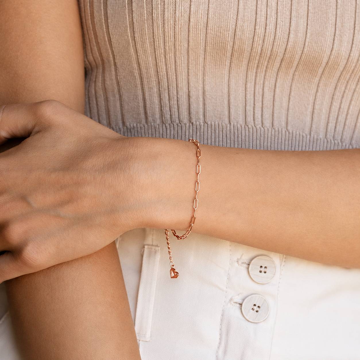 Paperclip Chain Bracelet