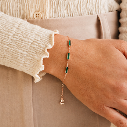 Malachite Bar Bracelet
