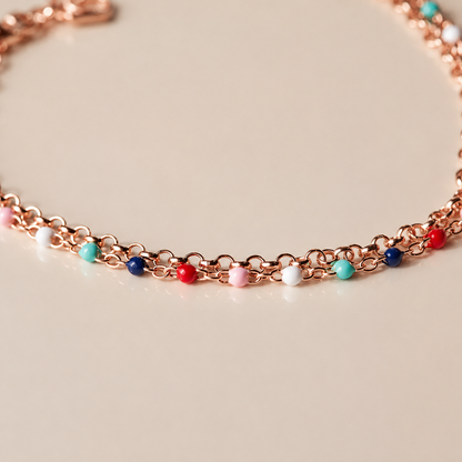 Rainbow Beaded Bracelet