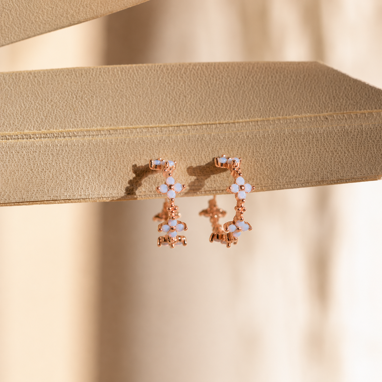 Ivy Flower Hoops