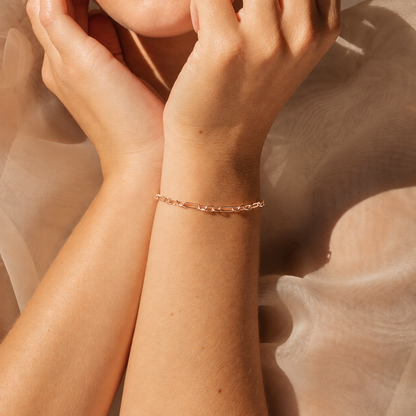 Roxy Paperclip Chain Bracelet
