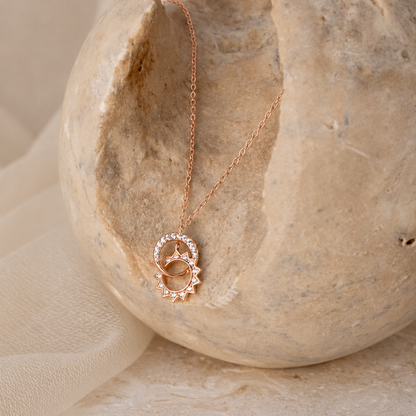 Sun & Moon Eternity Necklace