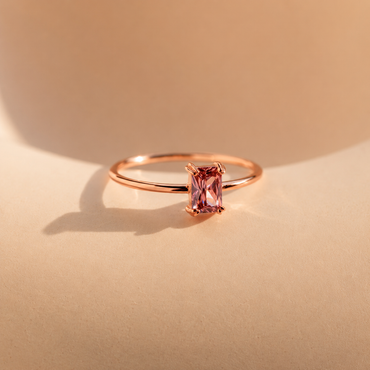 Emerald Feminine Elegance with the Blush Pink Emerald Ring