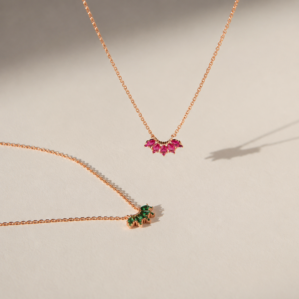 Personalized Marquise Birthstone Necklace
