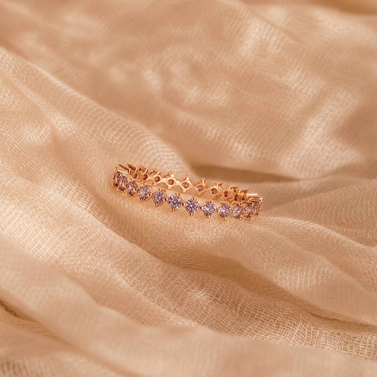 Enchanting Elegance: Amethyst Eternity Ring
