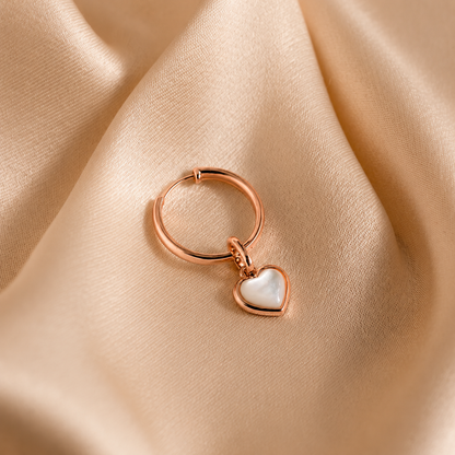 Mother of Pearl Heart Charm
