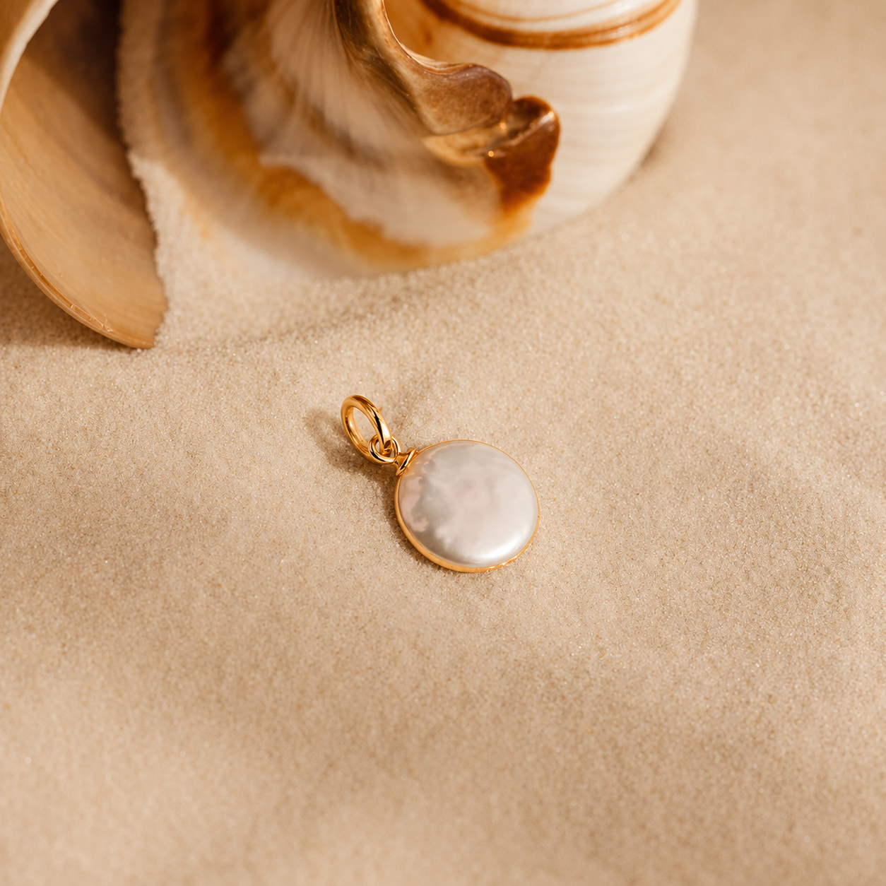 Round Pearl Charm