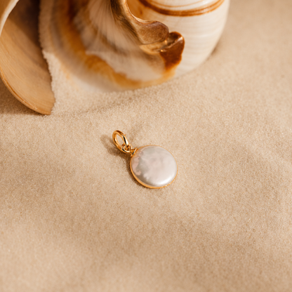 Round Pearl Charm