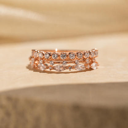 Diamond Stacking Ring Set
