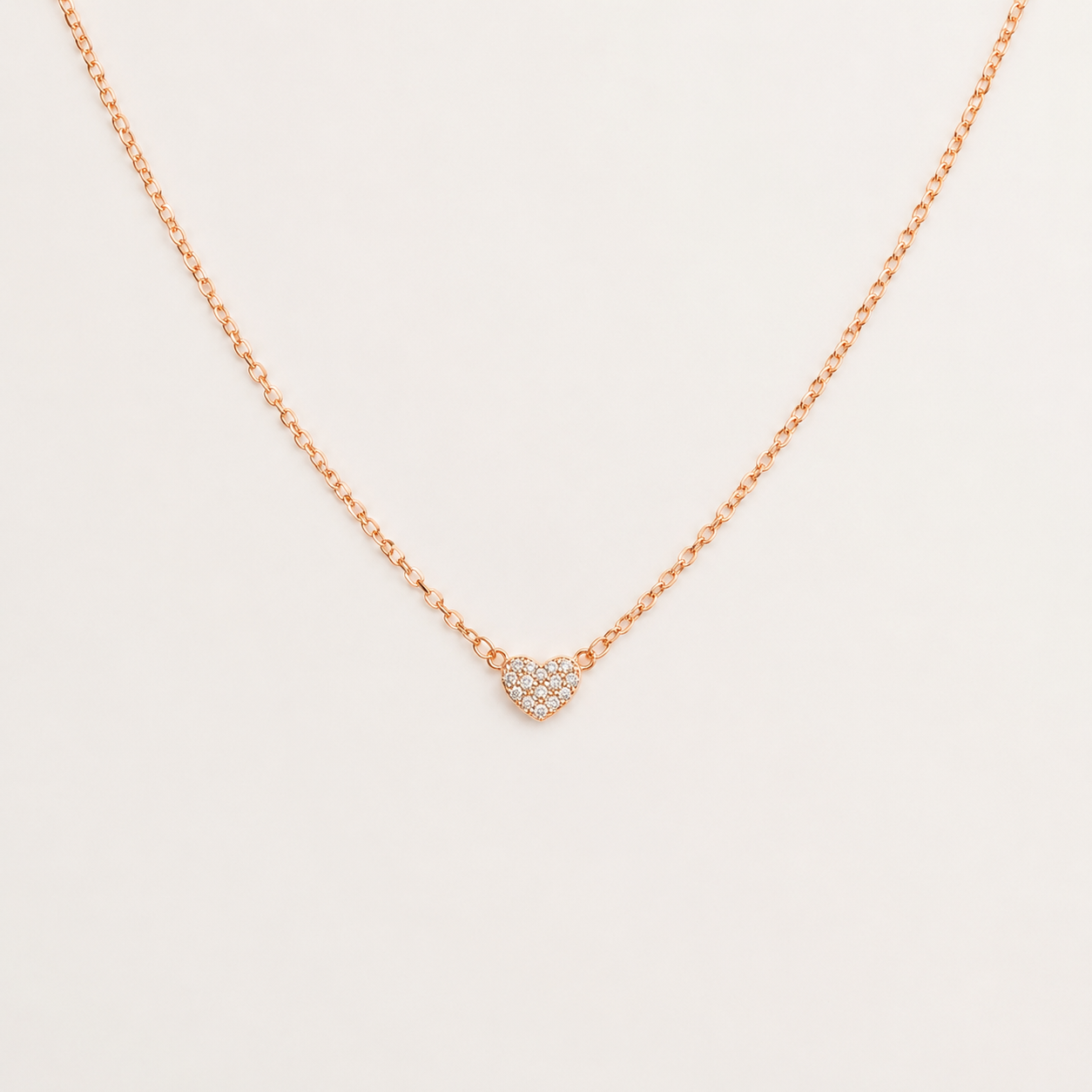 Pave Heart Necklace