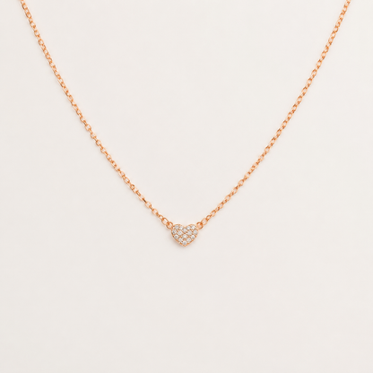 Pave Heart Necklace