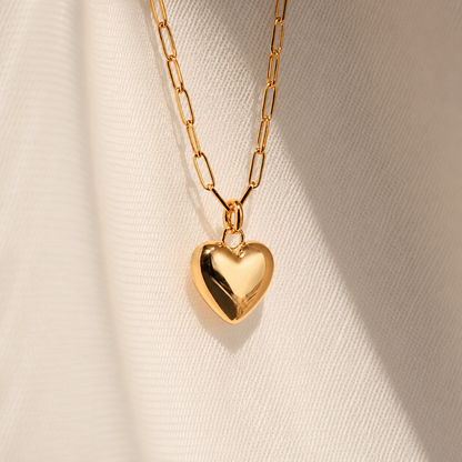 Taylor Heart Paperclip Necklace