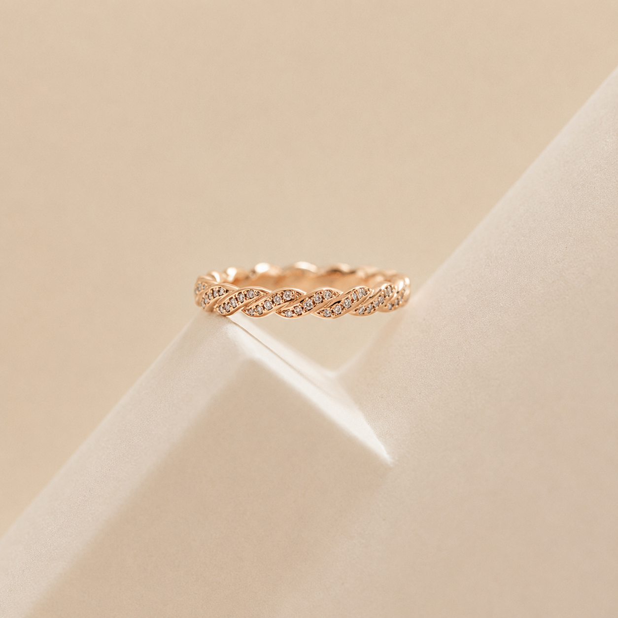 Twist Diamond Ring