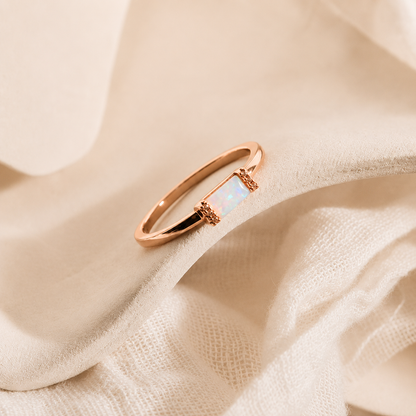 Kiera Opal Baguette Ring