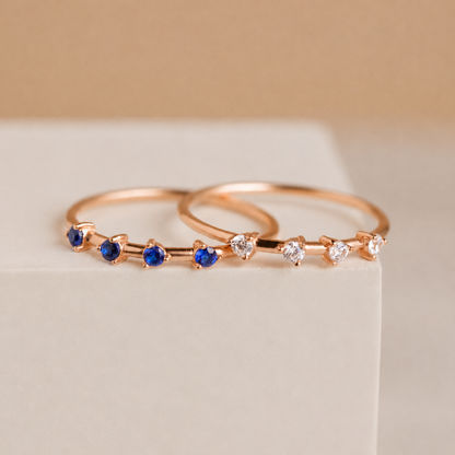 Dainty Multi-Stone Birthstone Ring