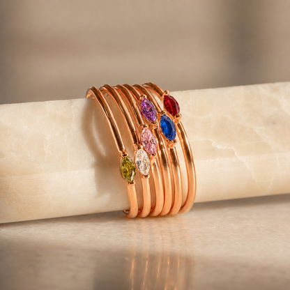 Custom Marquise Birthstone Ring