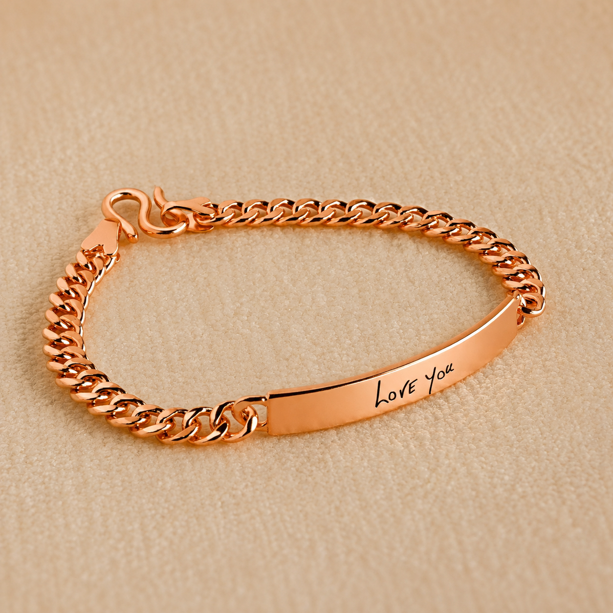 Men's Engraved Bar Bracelet