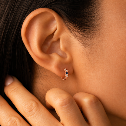 Minimalistic Huggie Hoop Earrings