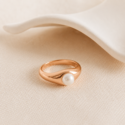 The Penelope Pearl Signet Ring