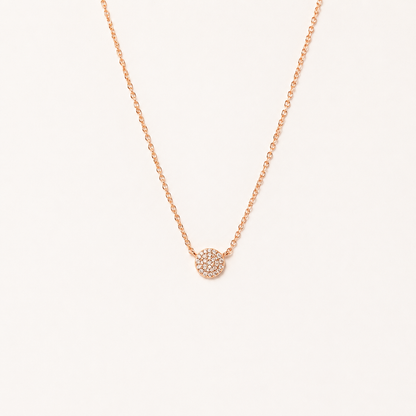 Pave Round Necklace