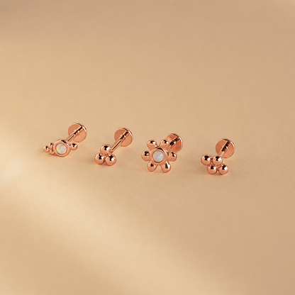 Luminous Opal Starburst Studs