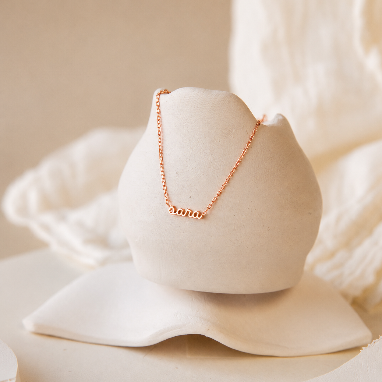 Petite Tiny Name Necklace
