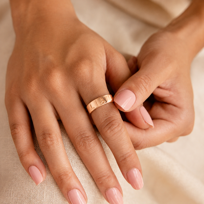 Customizable 3D Name Plate Ring