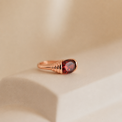 Garnet Signet Ring