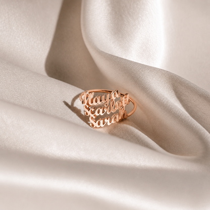London Multiple Name Ring