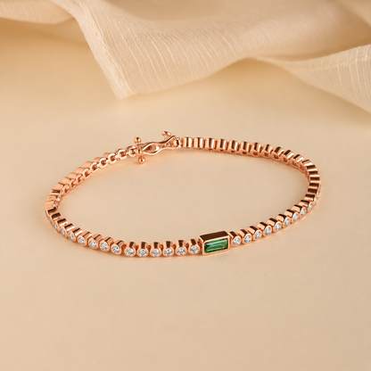 Emerald Baguette Tennis Bracelet
