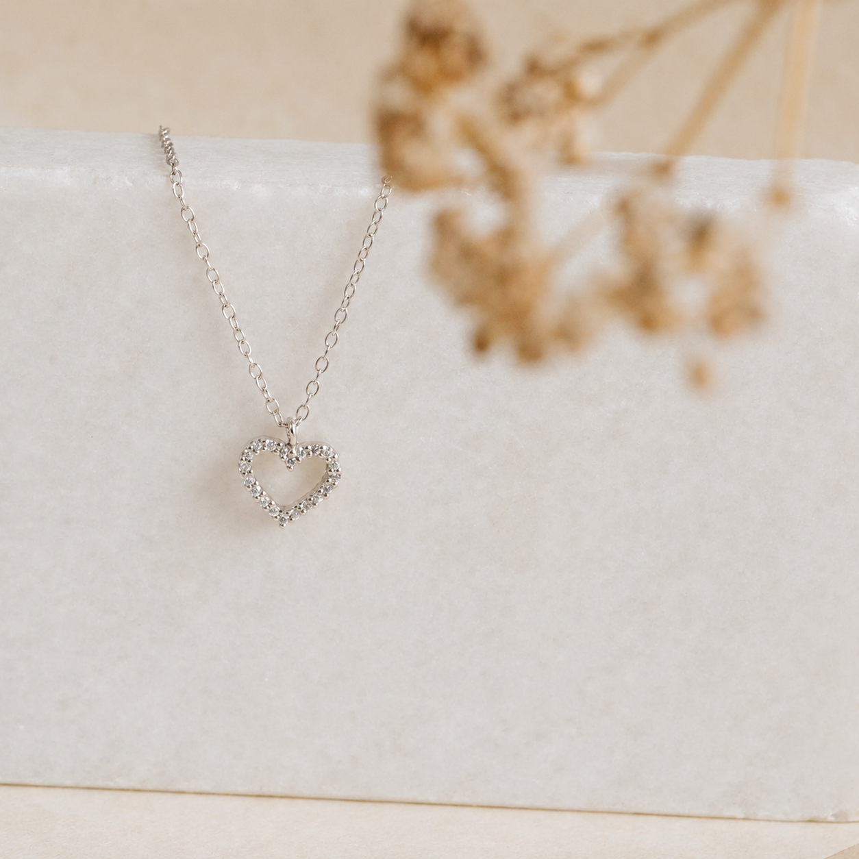 Forever Pave Heart Necklace