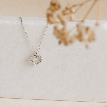 Forever Pave Heart Necklace