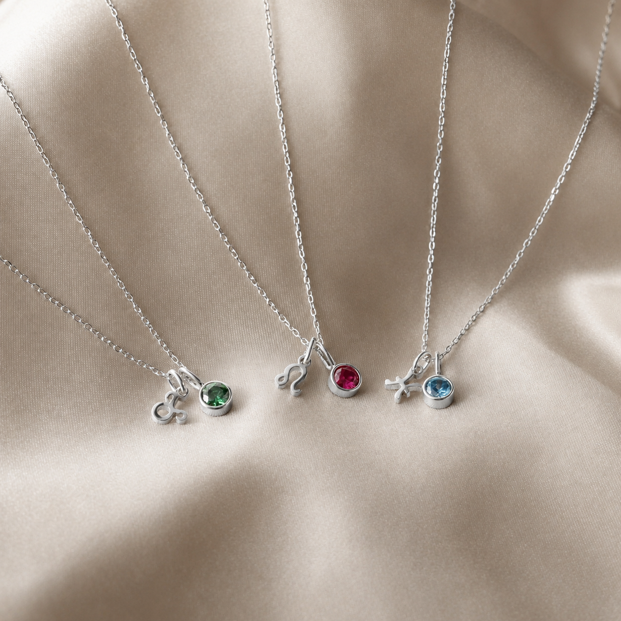 Zodiac Birthstone Necklace