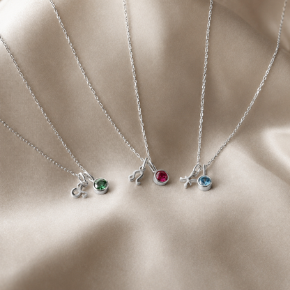 Zodiac Birthstone Necklace