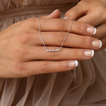 Tiny Summer Name Necklace