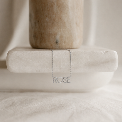 Pave Name Necklace