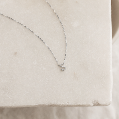 Pave Initial Necklace
