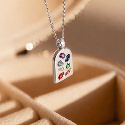 Abstract Art Deco Pendant Necklace