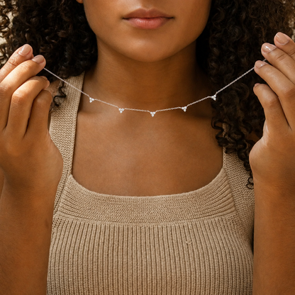 Hana Diamond Station Necklace