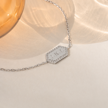 Hexagon Charm Bracelet