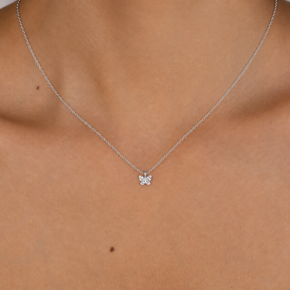 Mandy Pave Butterfly Necklace