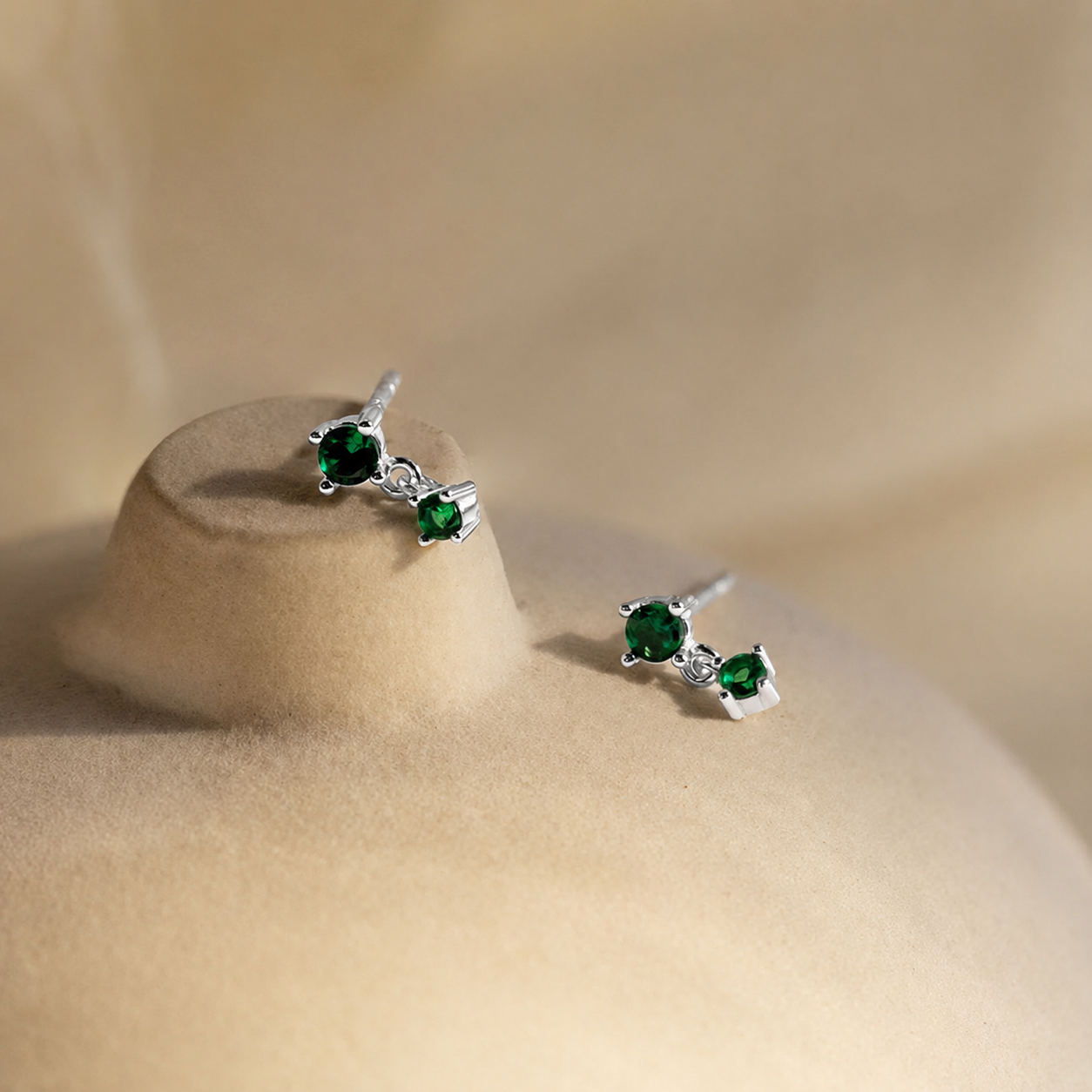 Dainty Birthstone Drop Earrings